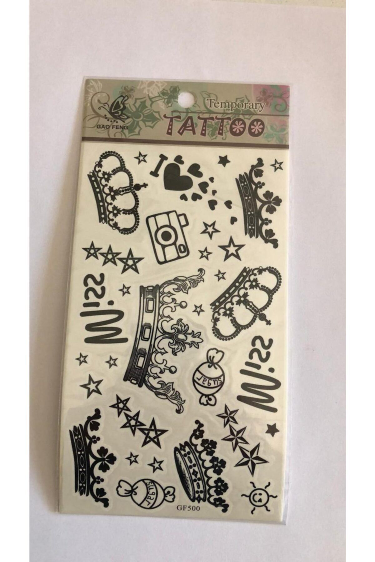 one spray tattoo kral taci yapistirma sticker dovme gecici dovme fiyati yorumlari trendyol