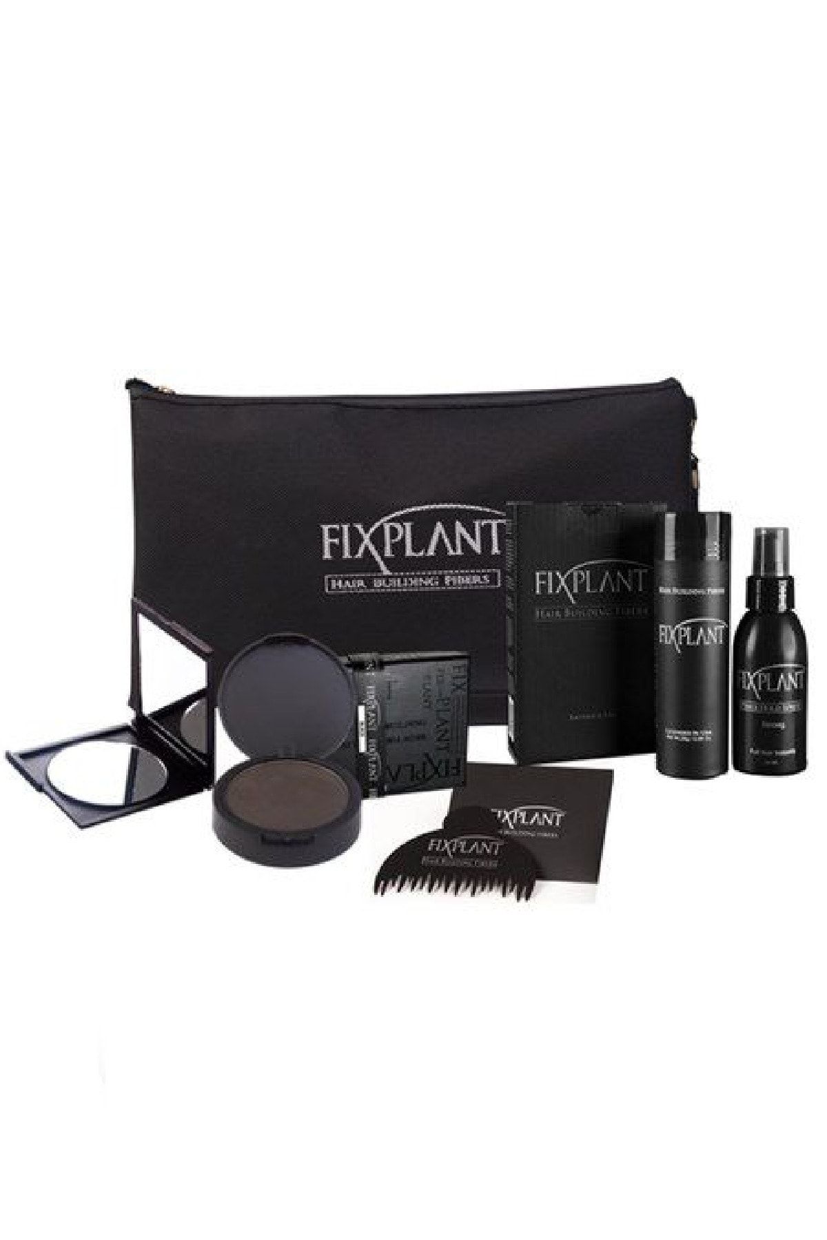 FIXPLANT Saç Tozu 28 Gr + Fixdeep Saç Gürleştirici - Full Set - Orta Kahve
