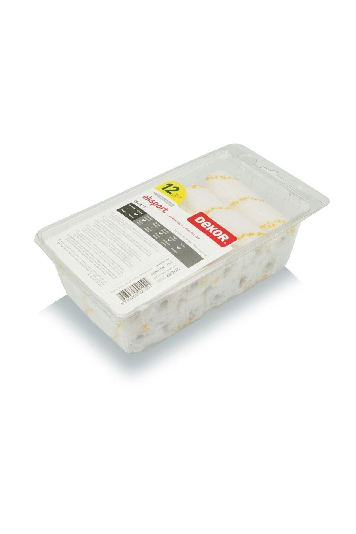 Dekor Eksport Iç Cephe 10 Cm Kalorifer Rulo Yedek 12'li Paket 2100