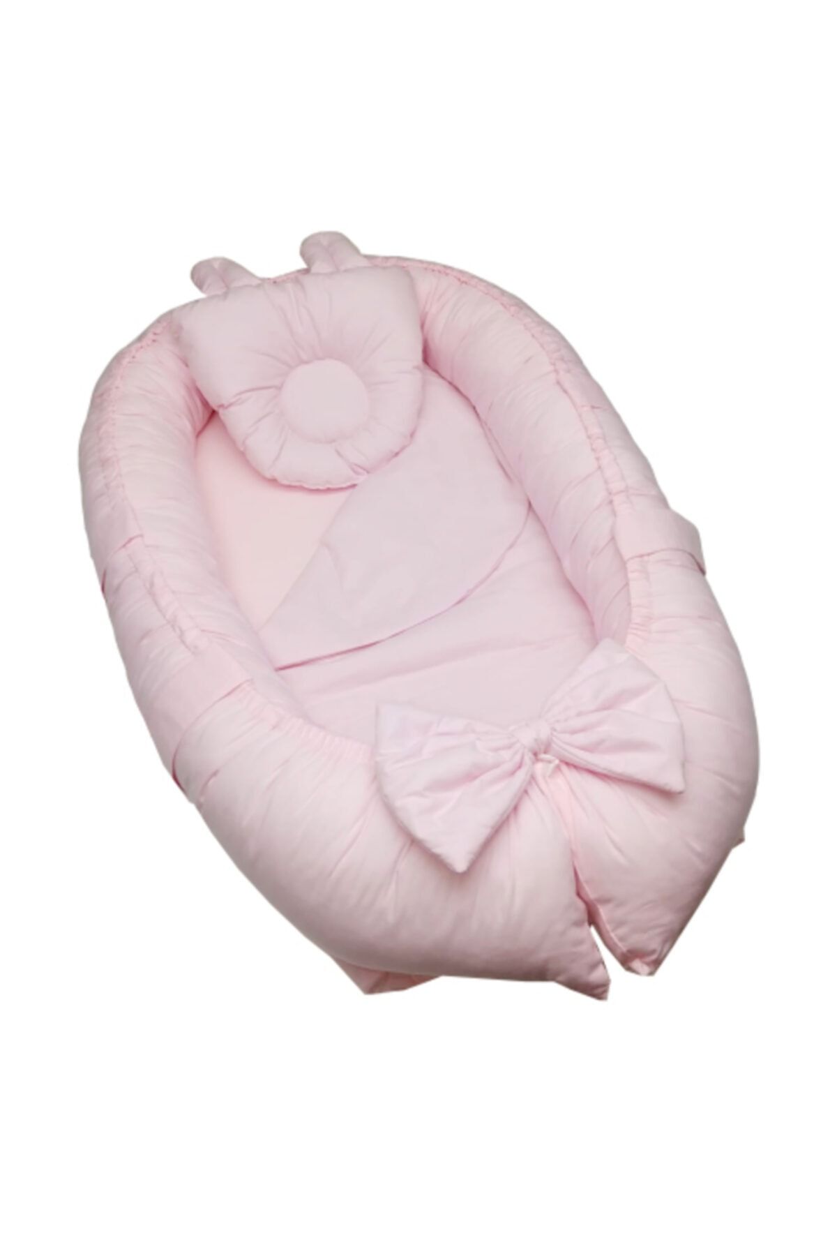 berababy Ortopedik Yastıklı Pedli 3 Parça Pembe Babynest