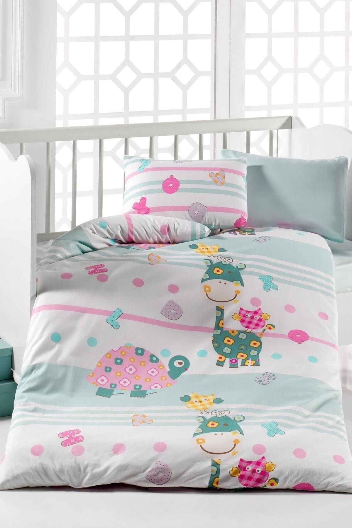 elegant home tekstil 100 pamuk oren bebek nevresim takimi fiyati yorumlari trendyol