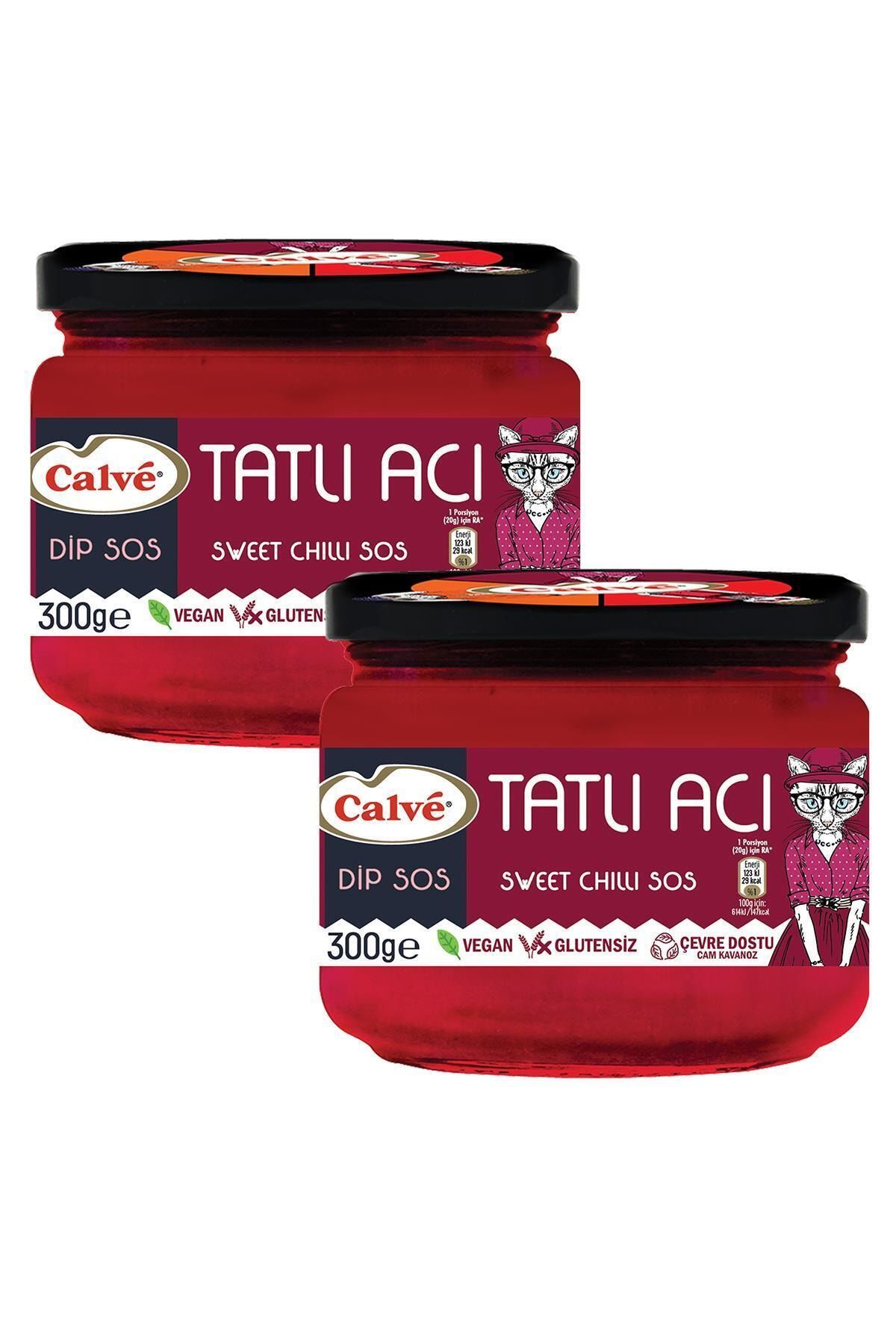 Calve Tatlı Acı Sweet Chili Sos 300 G X 2 Adet