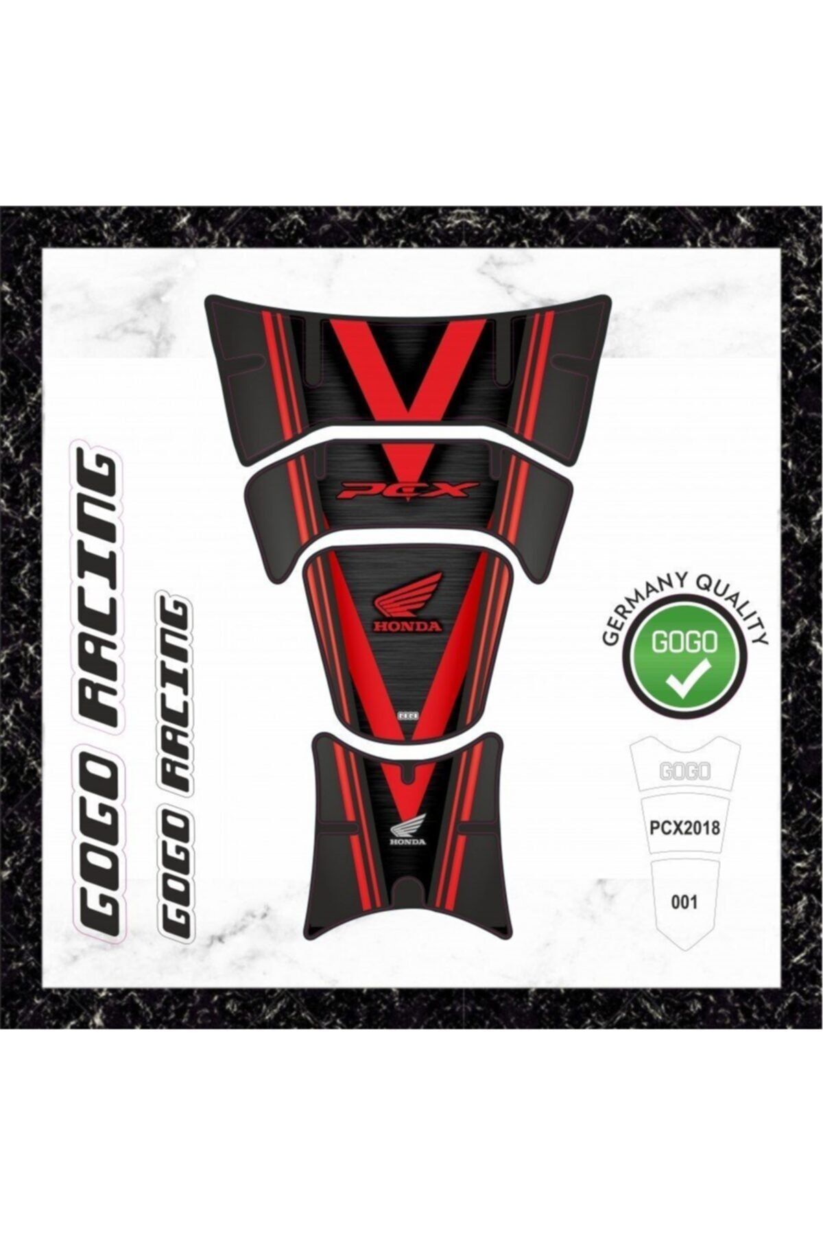 Honda Pcx 125 2018 Tank Pad 4 Parça D-001