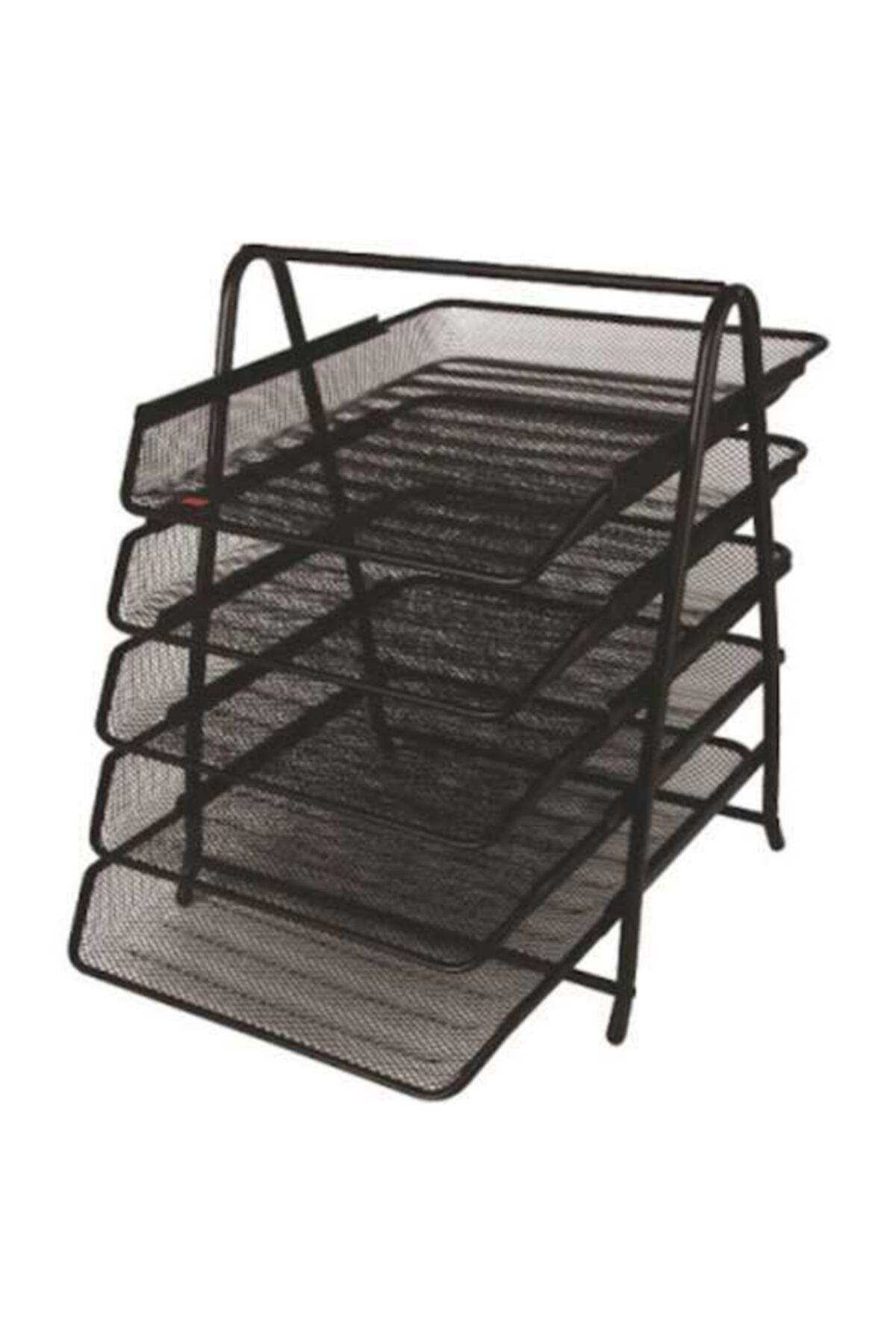 VİVA Inox 5'lı Ofis Fıle Siyah Metal Evrak Rafı