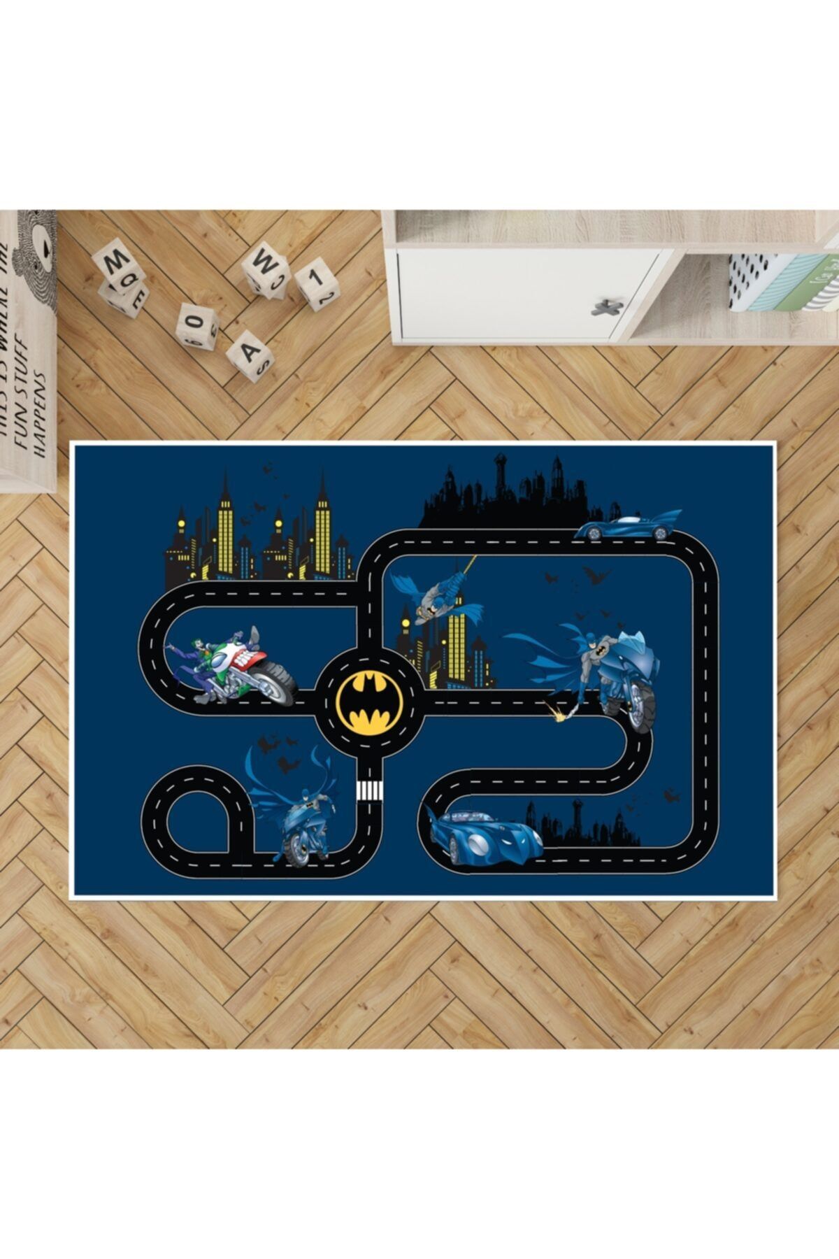 DreamCrafters Lisanslı Batman 80x120 Cm Çocuk Halısı