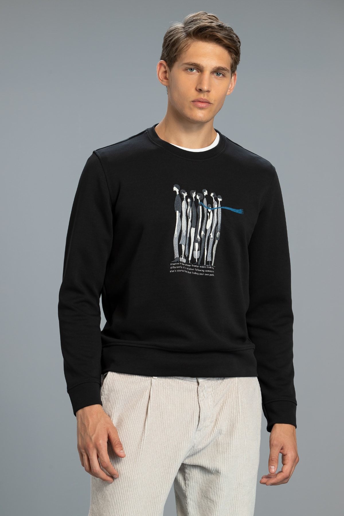 Lufian Stillo Sweatshirt Siyah Trendyol
