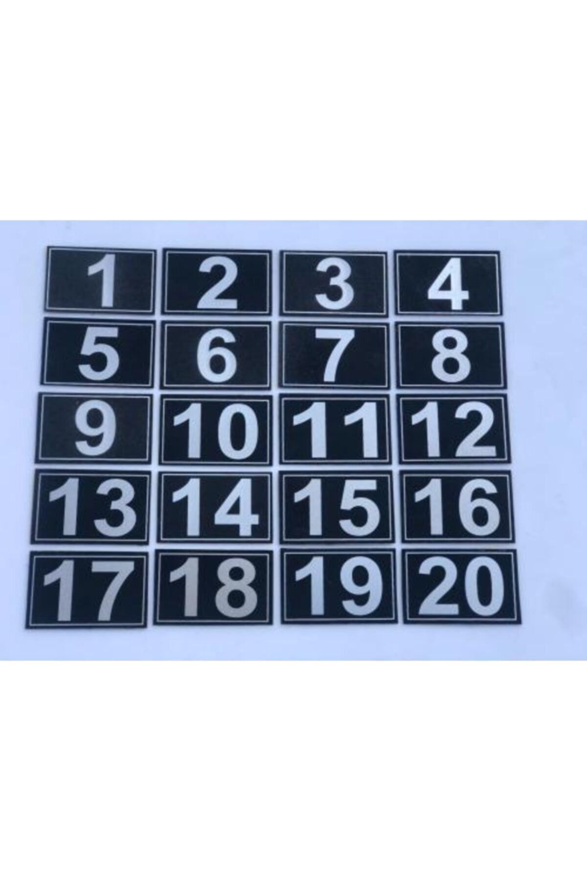 Hırdavat Kapı, Dolap,raf,posta Kutusu Numarası 3.5x5.5 Cm 1 Den 20 Ye