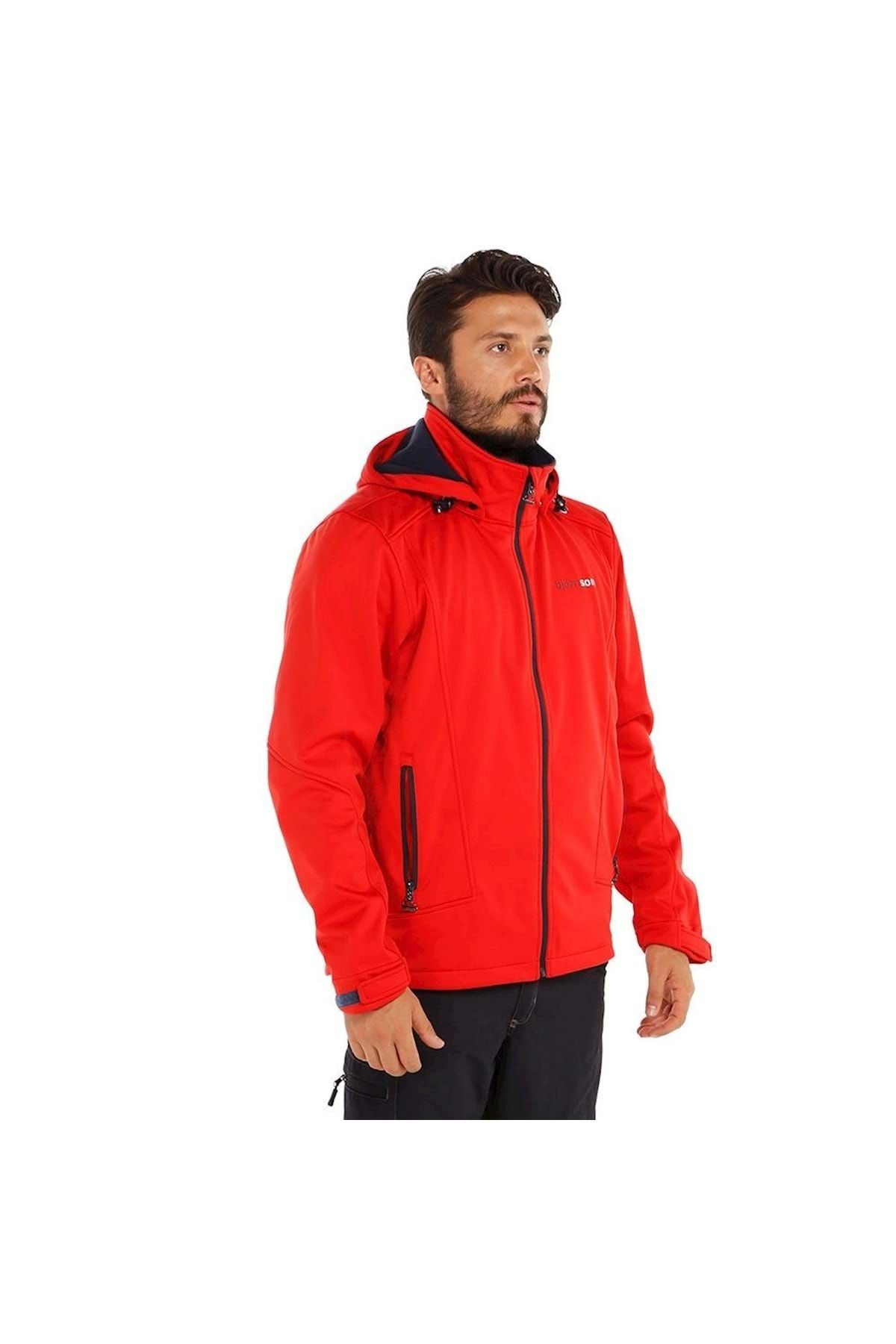 Erkek Kırmızı Birger  Kayak Ceketi