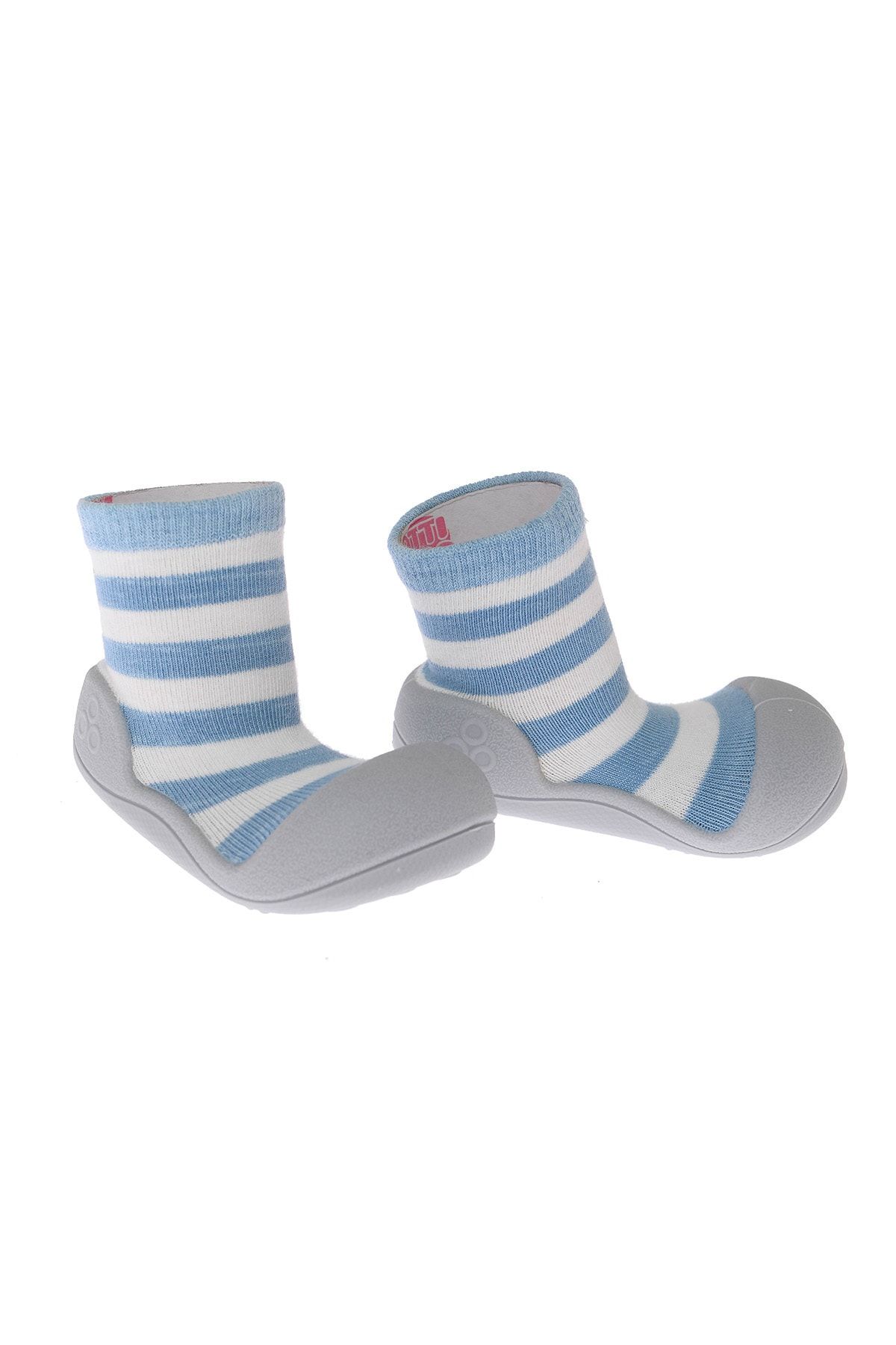 attipas unisex bebek mavi cizgili corapli ayakkabi fiyati yorumlari trendyol