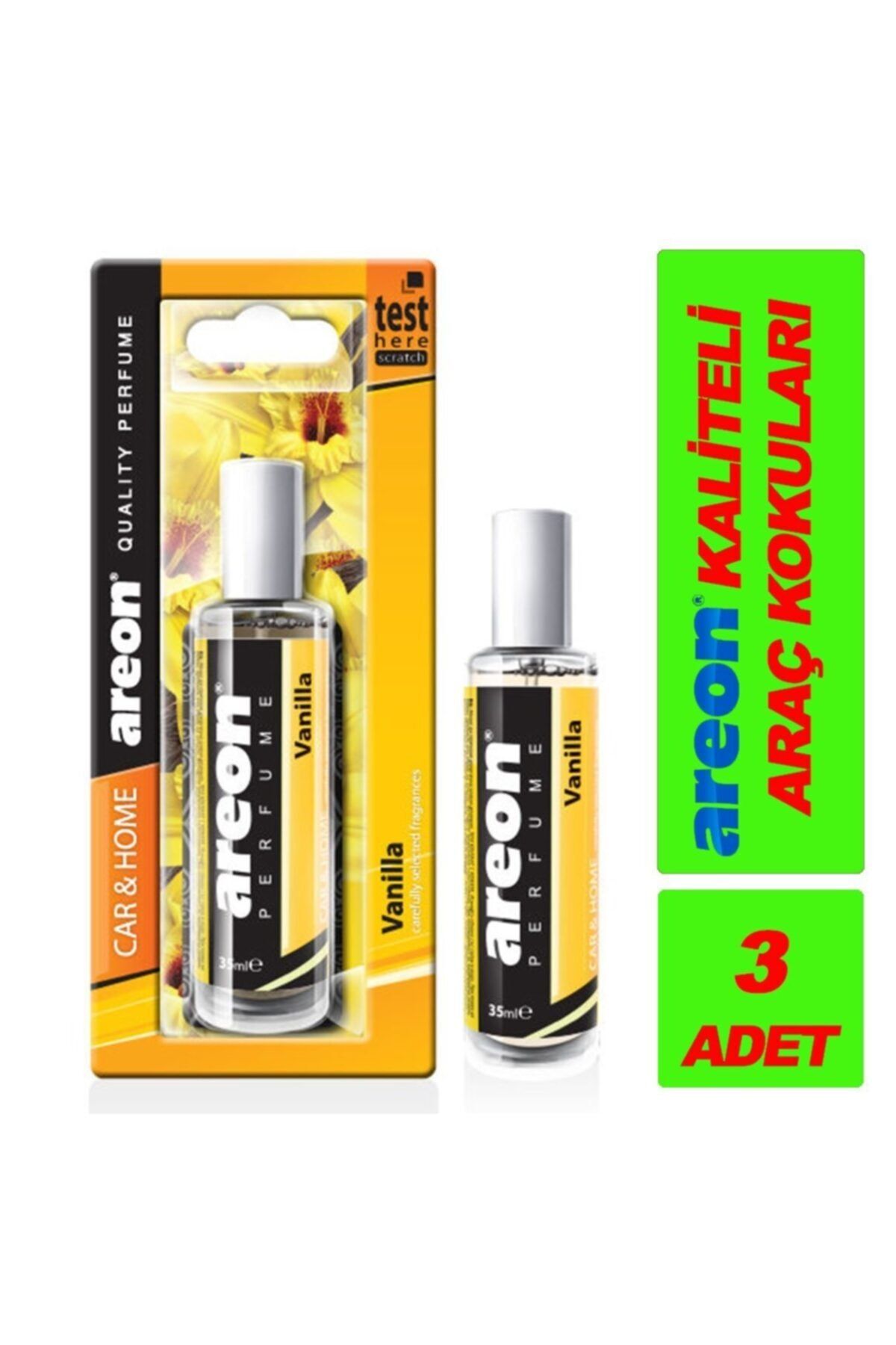 Areon Perfume 35ml Vanılla '' 3 Adet '' 'kaliteli Araç Kokusu'