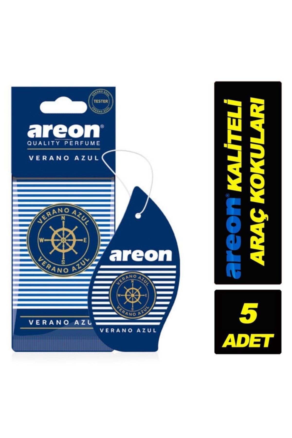 Areon Lux Verano Azul ''5 Li Paket '' 'kaliteli Araç Kokusu'
