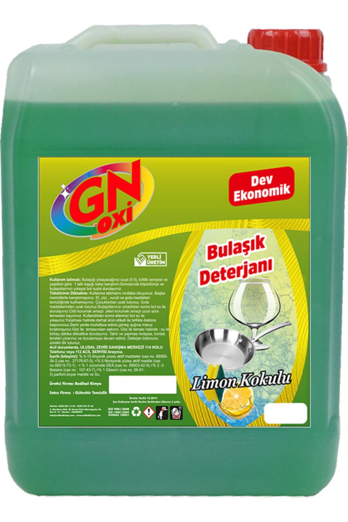 GNOXI - Bulaşık Deterjanı 4 Kg