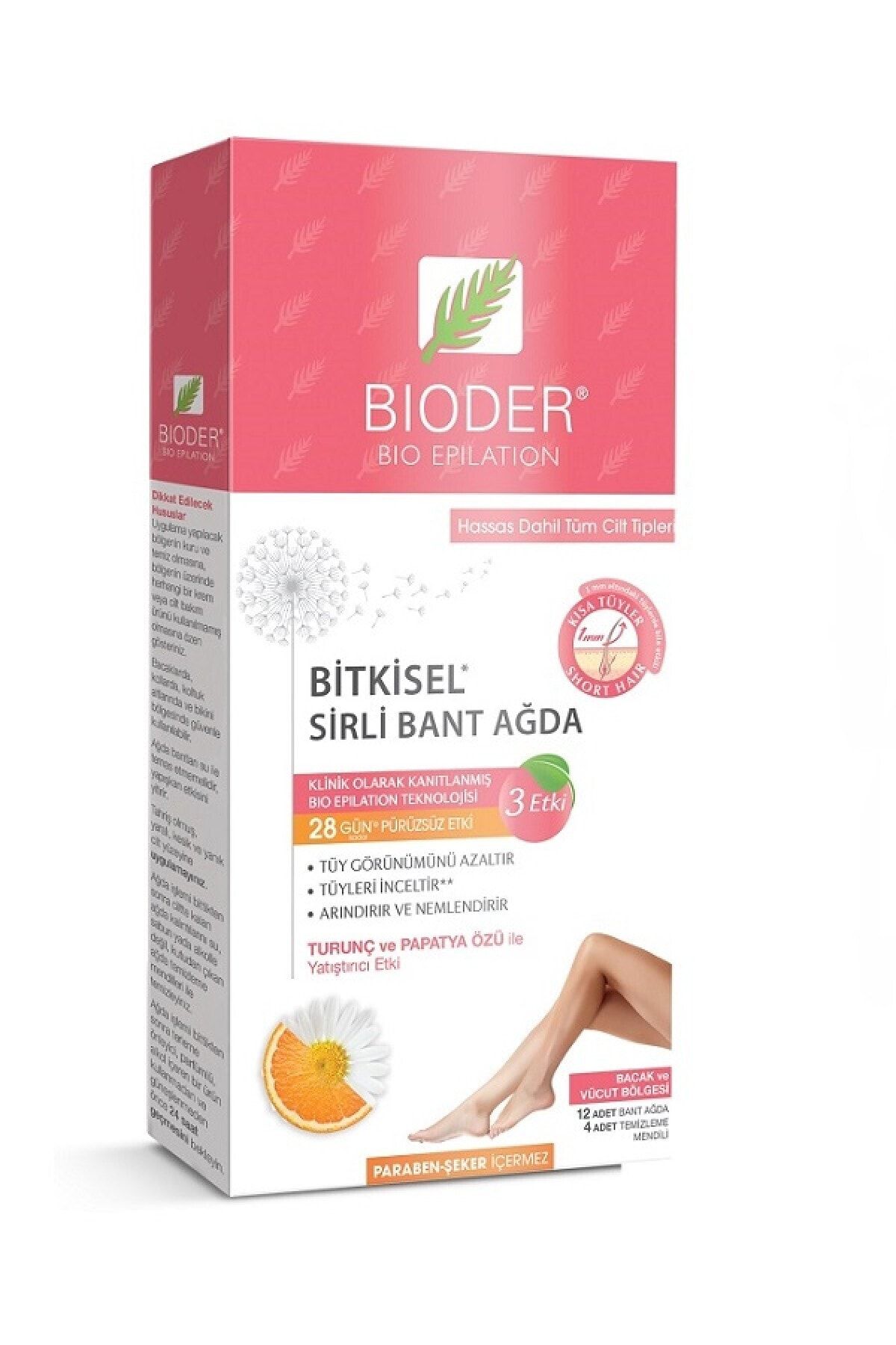 Bioder Bitkisel Ekstre Ile Zenginleştirilmiş Ağda Bandı 12 Adet