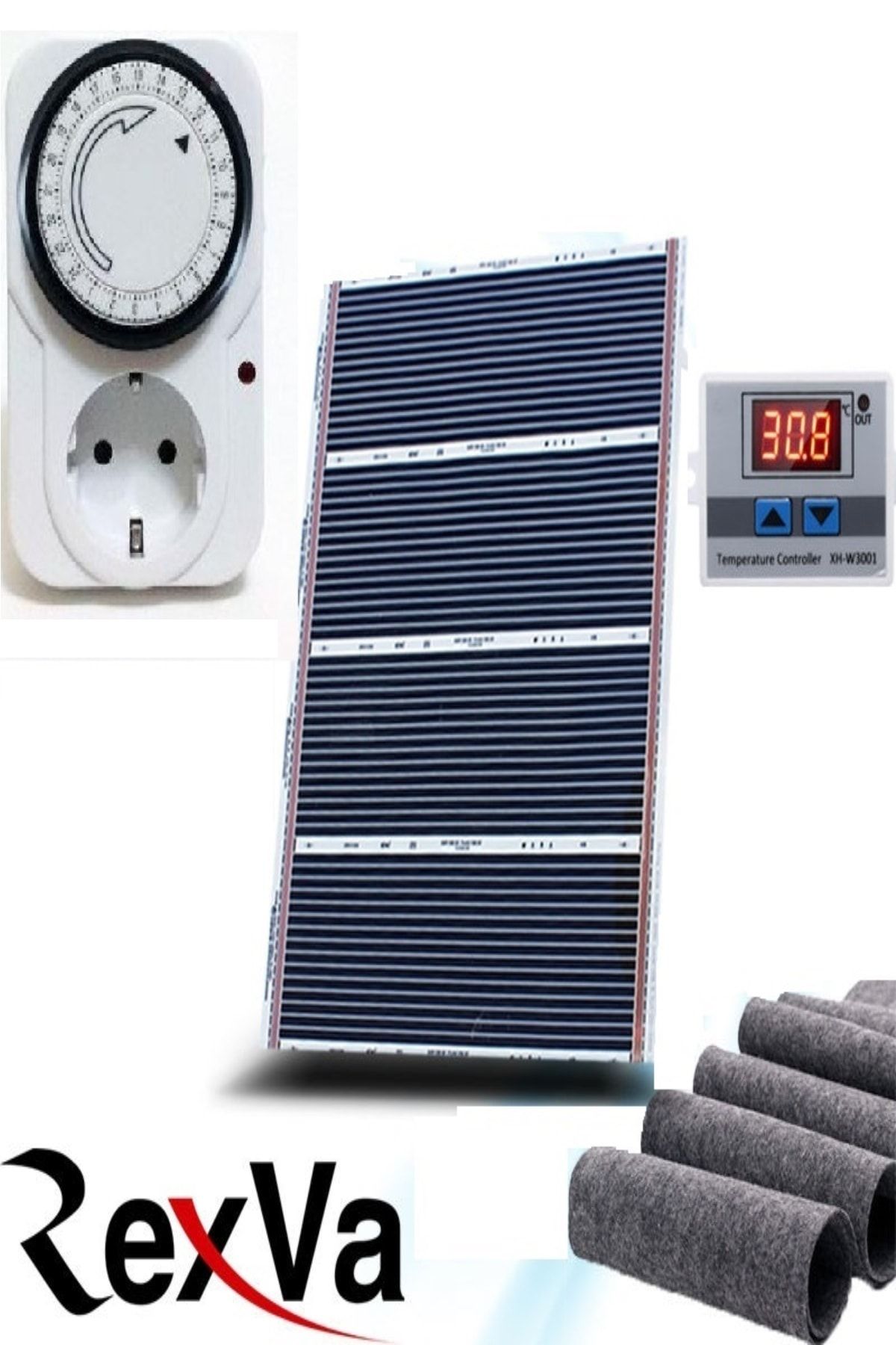 rexva 4m2 hali alti isitici 160x200 zaman ayarli priz kece termostat set fiyati yorumlari trendyol