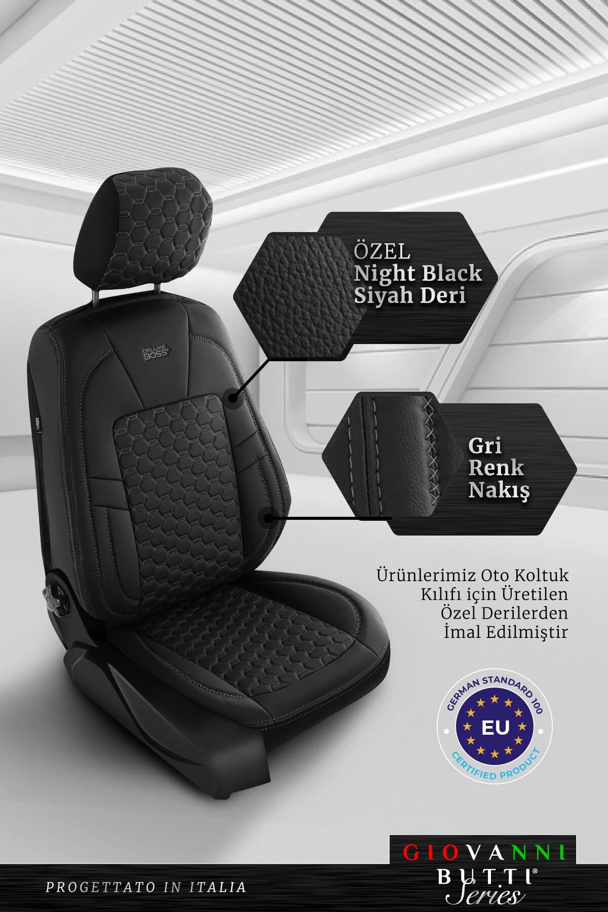 deluxe boss volkswagen jetta uyumlu deri oto koltuk kilifi giovanni butti diamond serisi dm14 siyah fiyati yorumlari trendyol