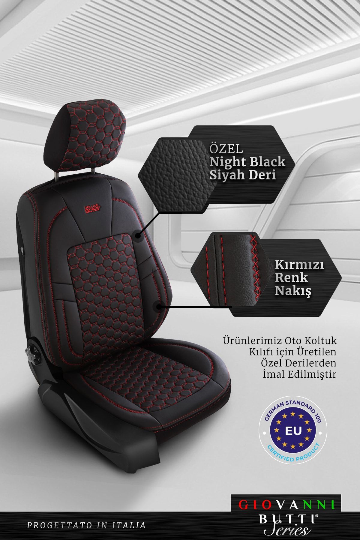 deluxe boss fiat doblo combi kirmizi deri oto koltuk kilifi fiyati yorumlari trendyol
