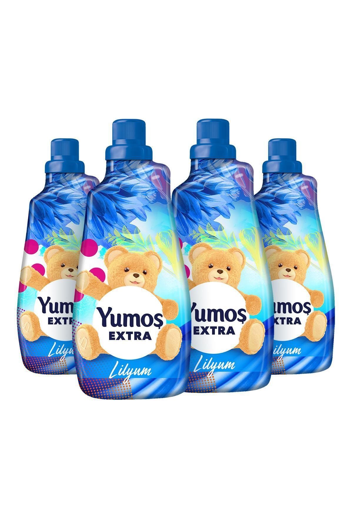 yumos extra lilyum konsantre camasir yumusatici 1440 ml 60 yikama x 4 adet fiyati yorumlari trendyol