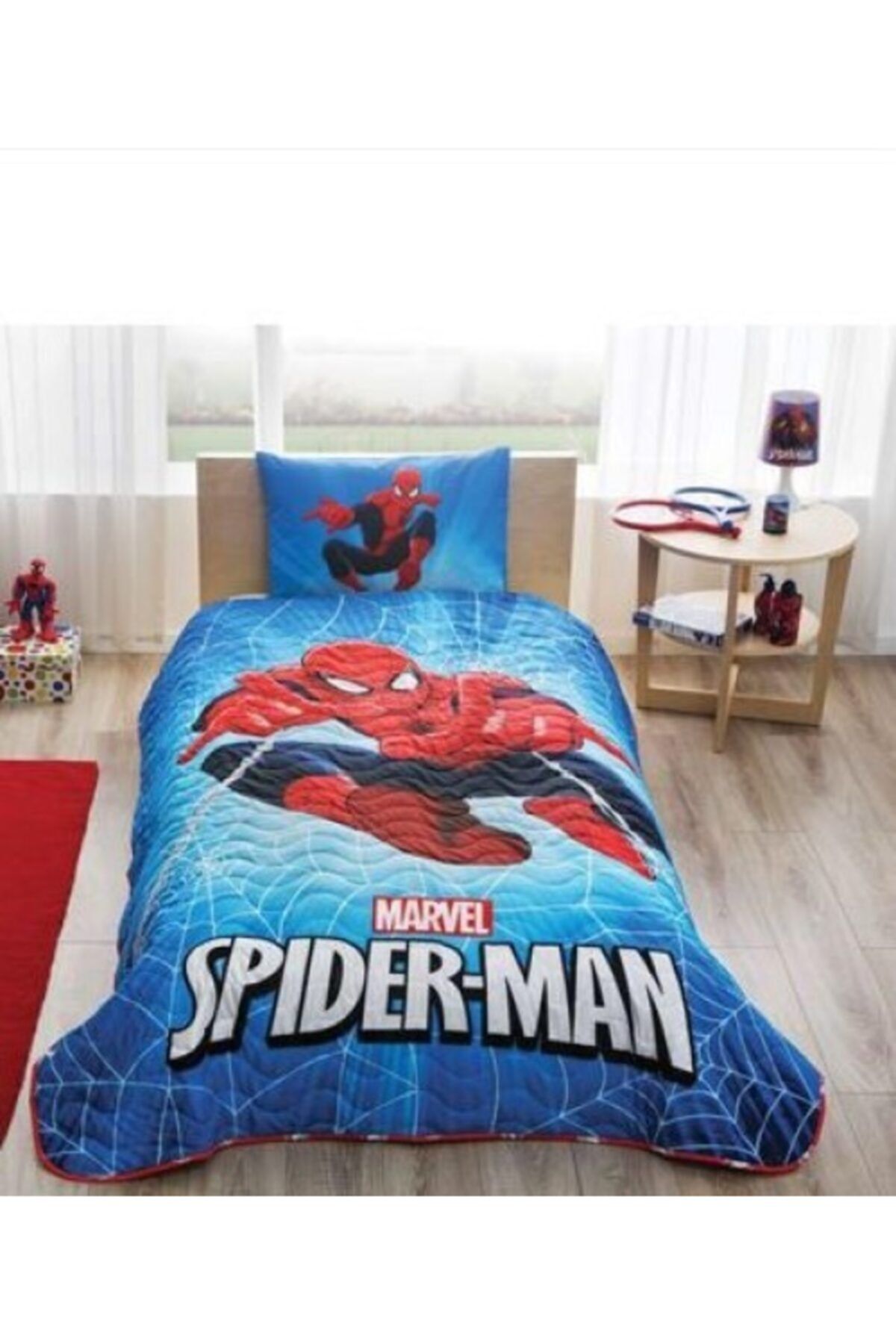 tac tek kisilik spiderman yatak ortusu lisansli orjinal fiyati yorumlari trendyol