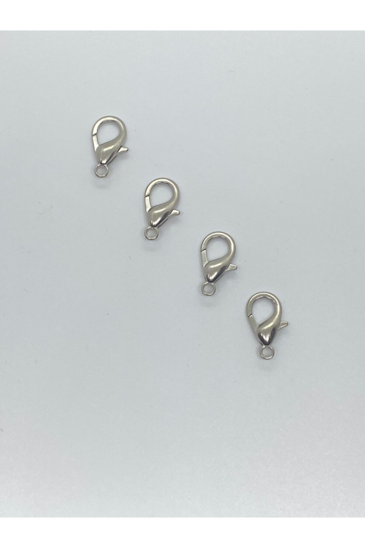 Aklar Çanta 100 Adet Low Kanca Gümüş 1 Cm (anahtarlık Halkası)