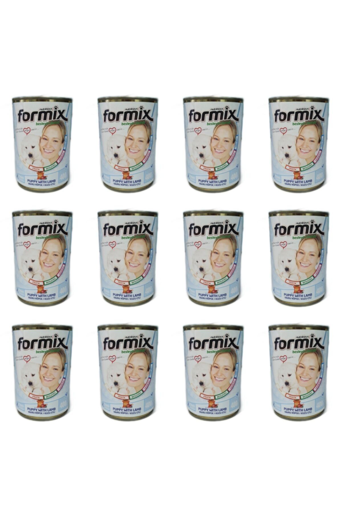 MercanPetStore Formix Yavru Köpek Konserve Mama Kuzu Etli 400 gr 12 Adet