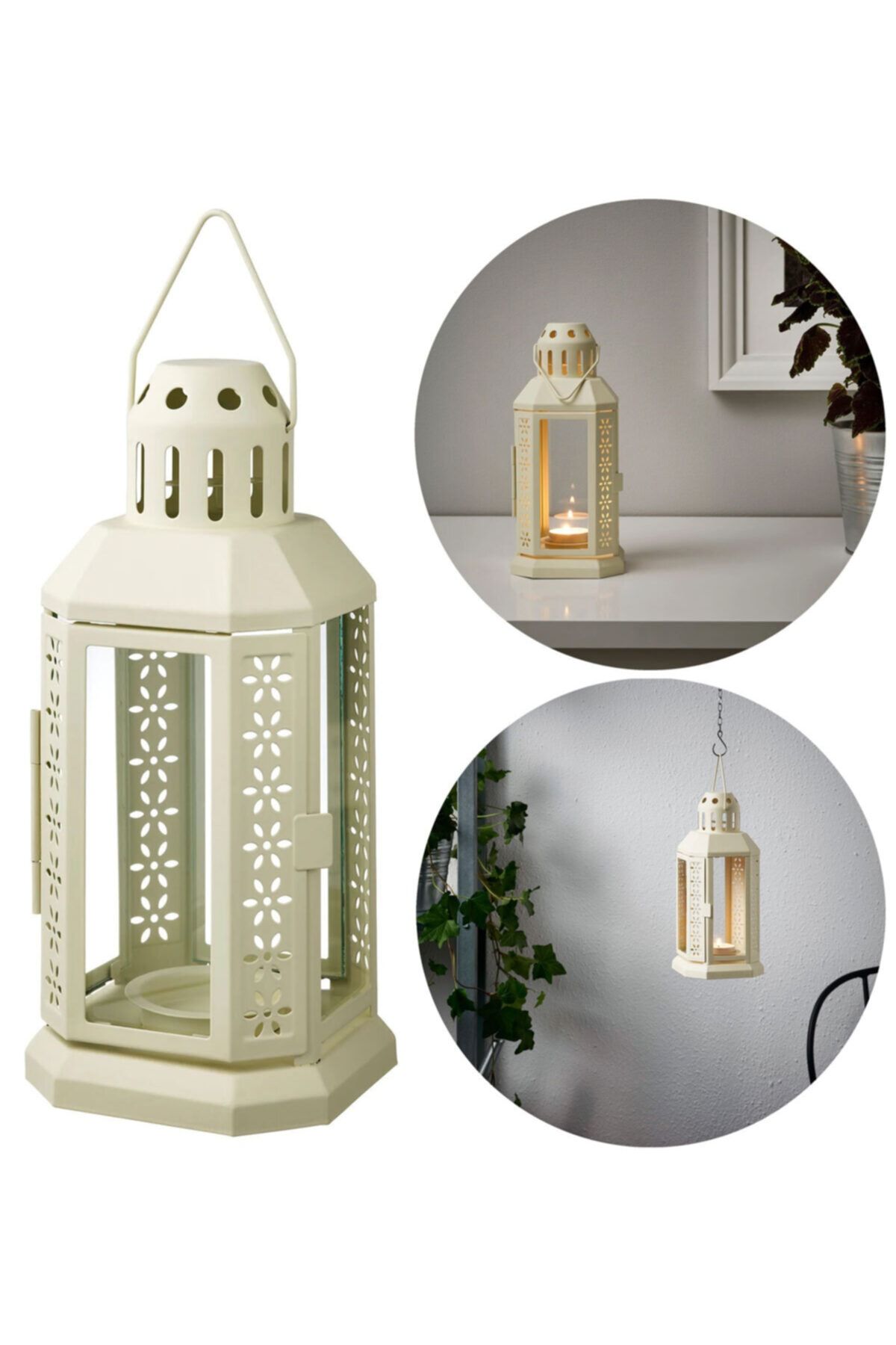 ikea enrum mumluk fener vintage 3 adet mum fiyati yorumlari trendyol