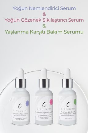 Nemlendirici & Gözenek Sıkılaştırıcı & Yaşlanma Karşıtı Bakım Seti Image 0