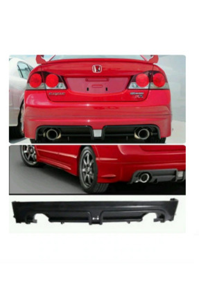 Honda Civic Fd6 Mugen R Arka Tampon Eki Plastik Boyasız Image 0
