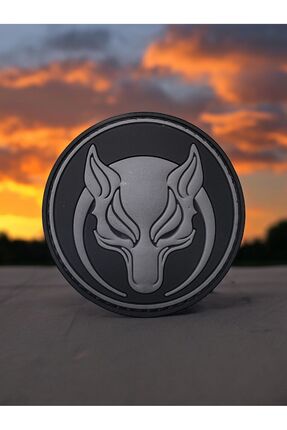 Börü Kurt Desenli Silikon Arma 3 D Arma Sticker Patch-peç Image 0