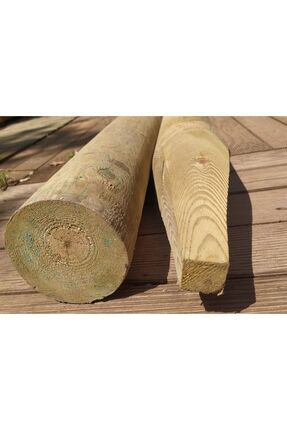 Emprenyeli Ahşap Direk Herek Kazık (bağ Kazığı) 10 Çap 100cm 5'li Paket Image 3
