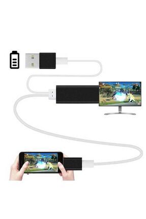 Iphone Hdmı Kablosu Telefon Görselini Tv Ye Aktarır Iphone Veri Aktarma Kablosu Image 0