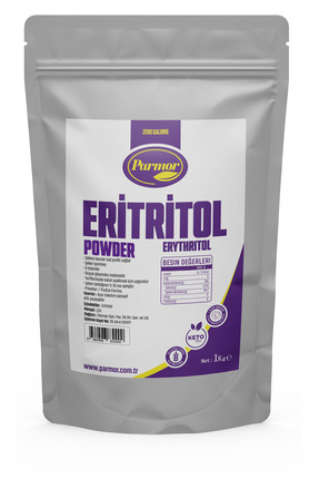 Eritritol / Erythritol Powder / Pudra Form 1 Kg - Keto / Ketojenik / Vegan / Sıfır Kalori Image 0