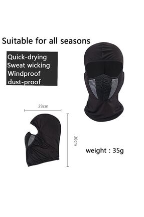 5858 3d Balaklava Yeni Nesil ( Siyah ) Image 3