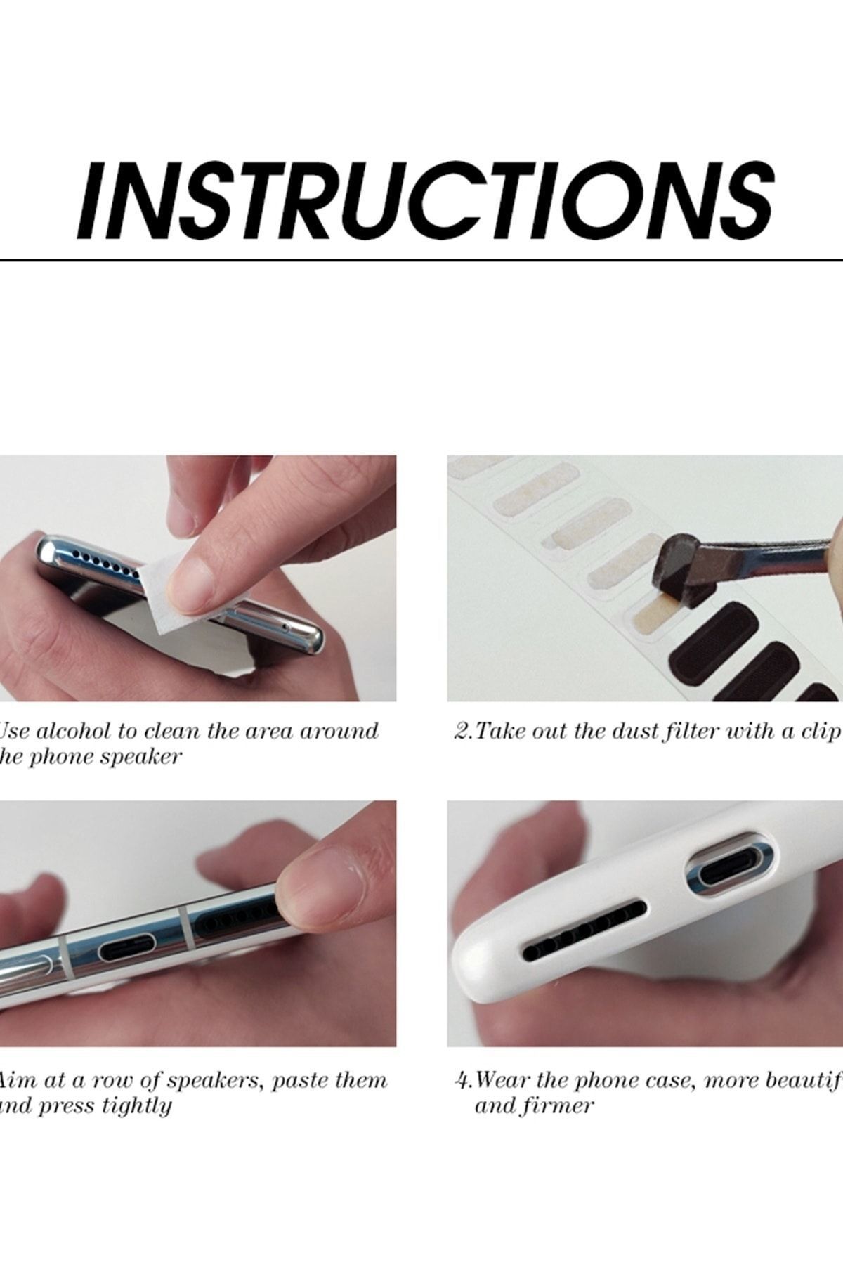 15 عدد اسپیکر ضد گرد و غبار و محافظ میکروفون برای بلندگوی تلفن همراه