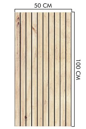 Ahşap Görünümlü Strafor Duvar Kaplama Paneli Isı Ve Ses Yalıtımlı 300-111 - 50x100 Image 0