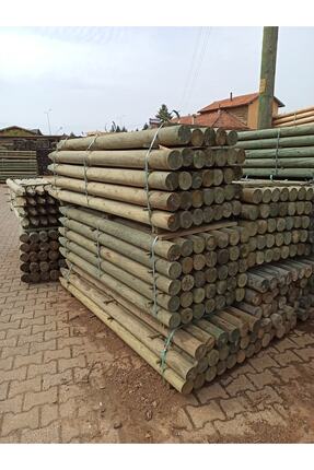 Emprenyeli Ahşap Direk Herek Kazık (bağ Kazığı) 10 Çap 100cm 5'li Paket Image 1