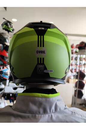 Cyrıl Kask Fu403sv Gecko Sv Epıc B5 Mat Yeşil Reflektör Image 2