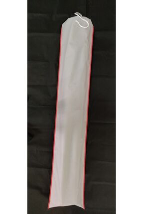 Halı Kılıfı , Halı Hurç, 4m² Halı Için 180*40 Cm Halı Ve Saklama Torbası Gri Kumaş - Kırmızı Kenar Image 0