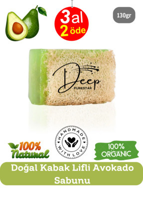 Doğal Kabak Lifli Avokado Sabunu 130 Gr Image 0
