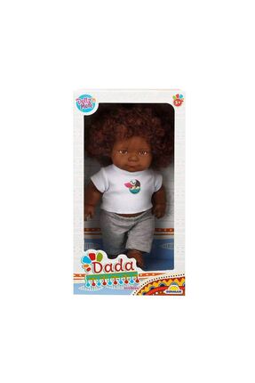Dada Kıvırcık Saçlı Oyuncak Zenci Erkek Et Bebek - 35 Cm Image 2