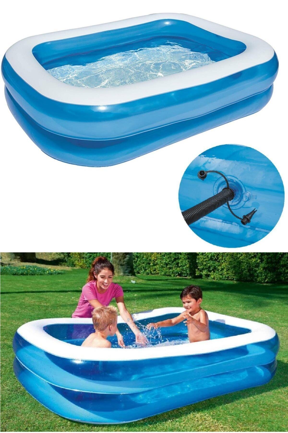 sunclub sun club sisme havuz 200x150x50cm 10291 1 fiyati yorumlari trendyol