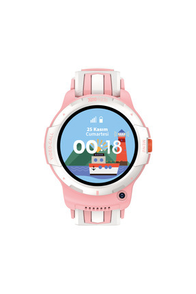 -11 SIM Kartlı Konum Takipli Görüntülü Konuşmalı Akıllı Çocuk Saati Pembe Image 0