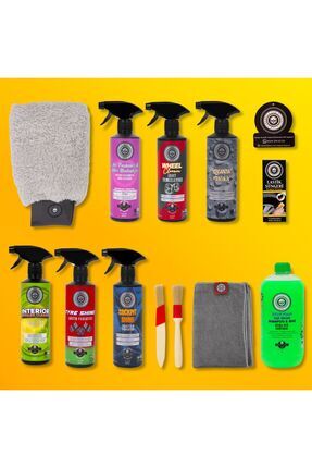 13’lü Set Araç Araba Yıkama Oto Bakım Temizlik Ürünleri Premium Full Set Temizlik Seti Image 0