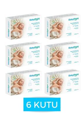 Otribebe, Weebaby, Brunobaby Uyumlu Nazal Burun Aspiratörü Yedek Uç 6kutu (72 ADET) Ekstra Yumuşak Image 0