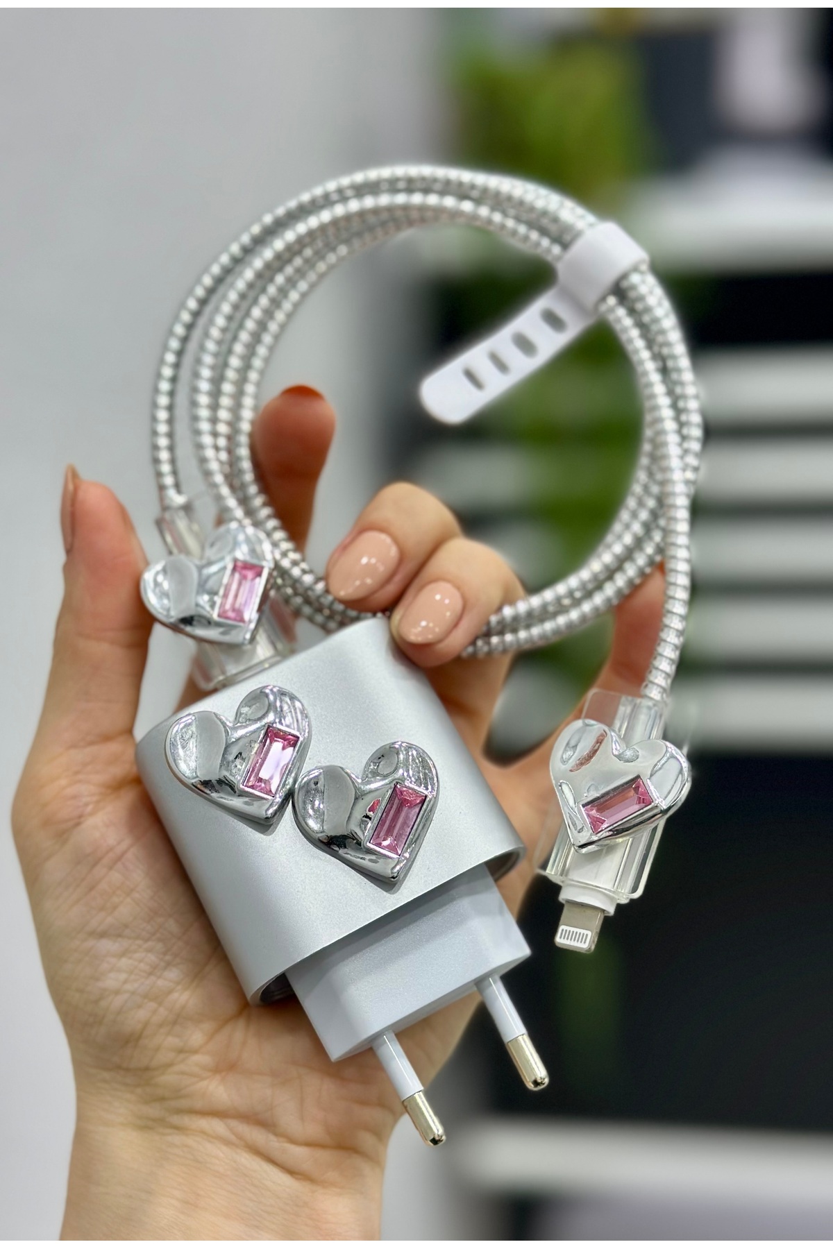 ست محافظ شارژ 5 تکه سازگار با شارژر آیفون 18/20 وات