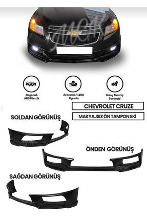 Chevrolet Cruze Uyumlu Makyajsız Ön Ek plastik Image 0