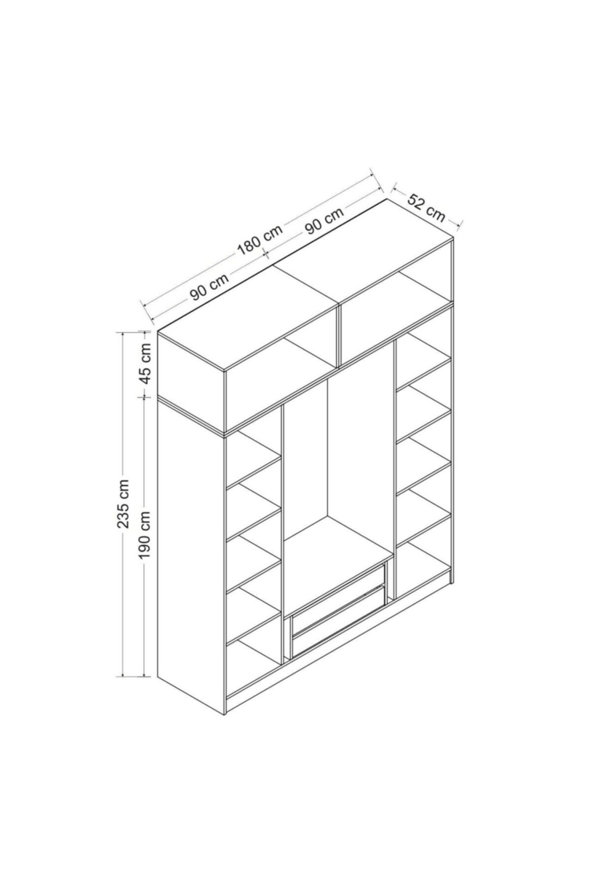کمد لباس زنجیره ای 4 دری کاله سفید