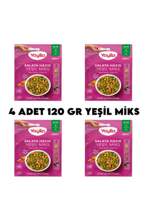 4 Adet Yeşil Miks Hazır Salata Image 0
