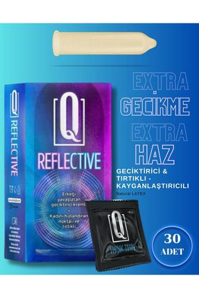 Tırtıklı ve Geciktiricili 30'lu Prezervatif Kayganlaştırıcılı Condom Image 0