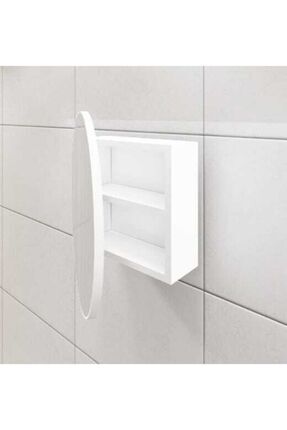 Oval Aynalı Banyo Dolabı Image 0