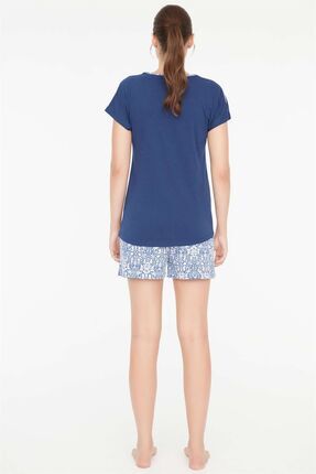 - Kadın Lacivert 3 Lü Pijama Takımı Image 5